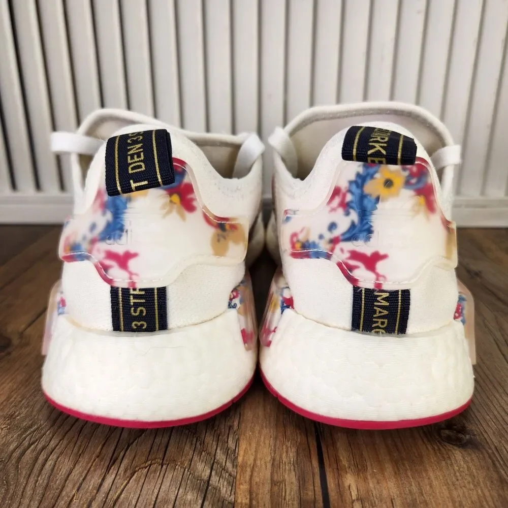 Adidas Her Studio London x NMD_R1 Floral Womens Sz 8 White Trainers Shoes FY3666